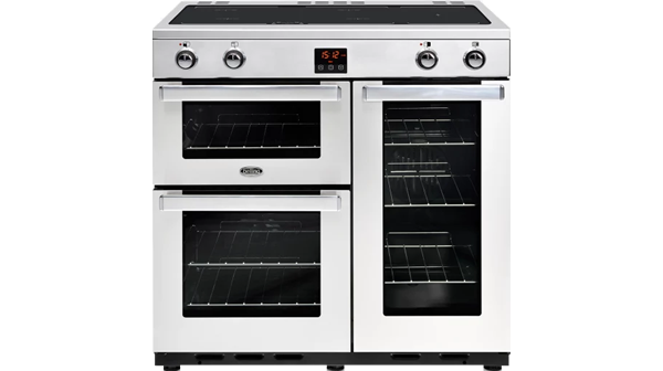 Belling + Cookcentre 90EI Electric Range Cooker With Induction Hob